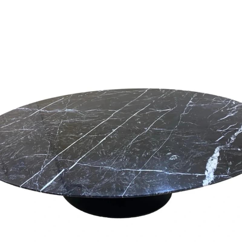 Mesa de Centro em Mármore Nero Marquina - Serviço de marmoraria
